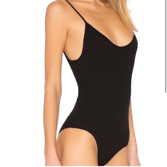 Scoop Back Bodysuit in Black by Superdown - Picture 2 of 3
